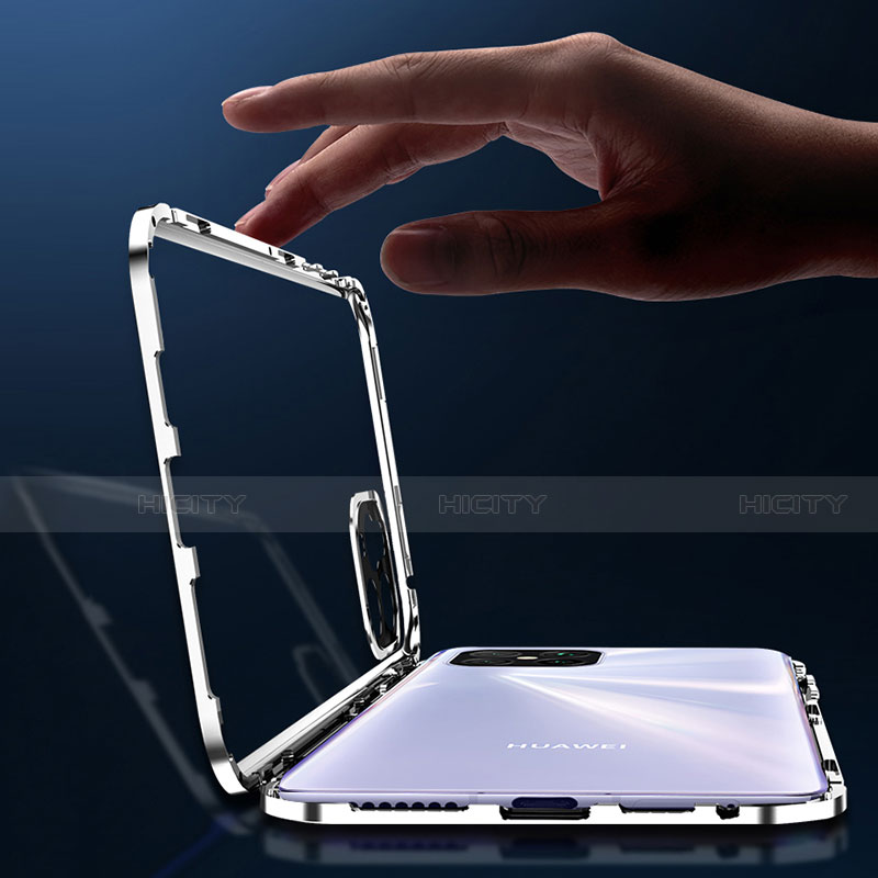 Handyhülle Hülle Luxus Aluminium Metall Rahmen Spiegel 360 Grad Ganzkörper Tasche M01 für Huawei Nova 8 SE 5G