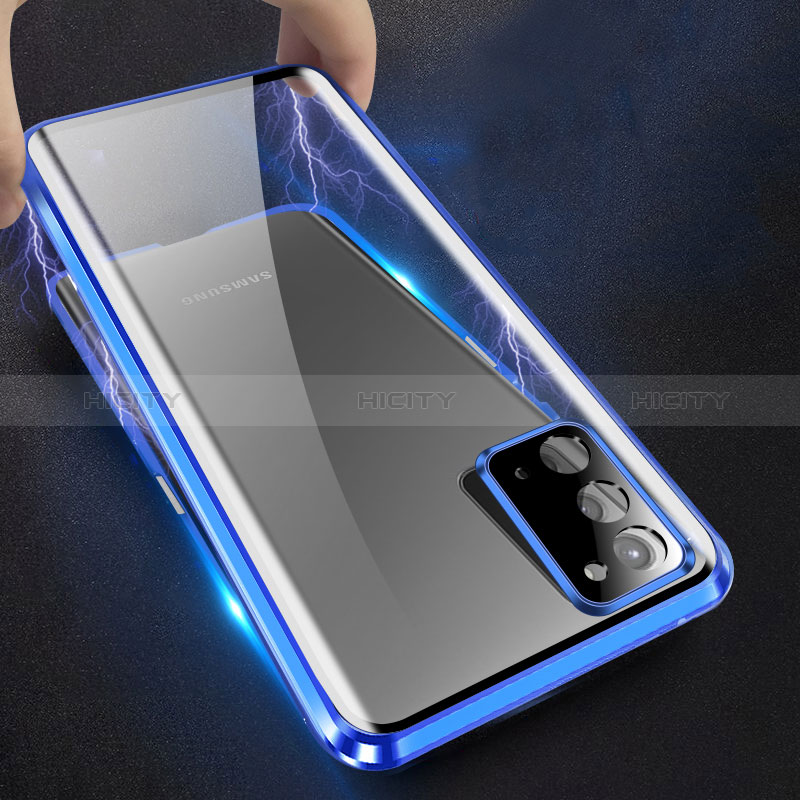 Handyhülle Hülle Luxus Aluminium Metall Rahmen Spiegel 360 Grad Ganzkörper  Tasche LK3 für Samsung Galaxy S24