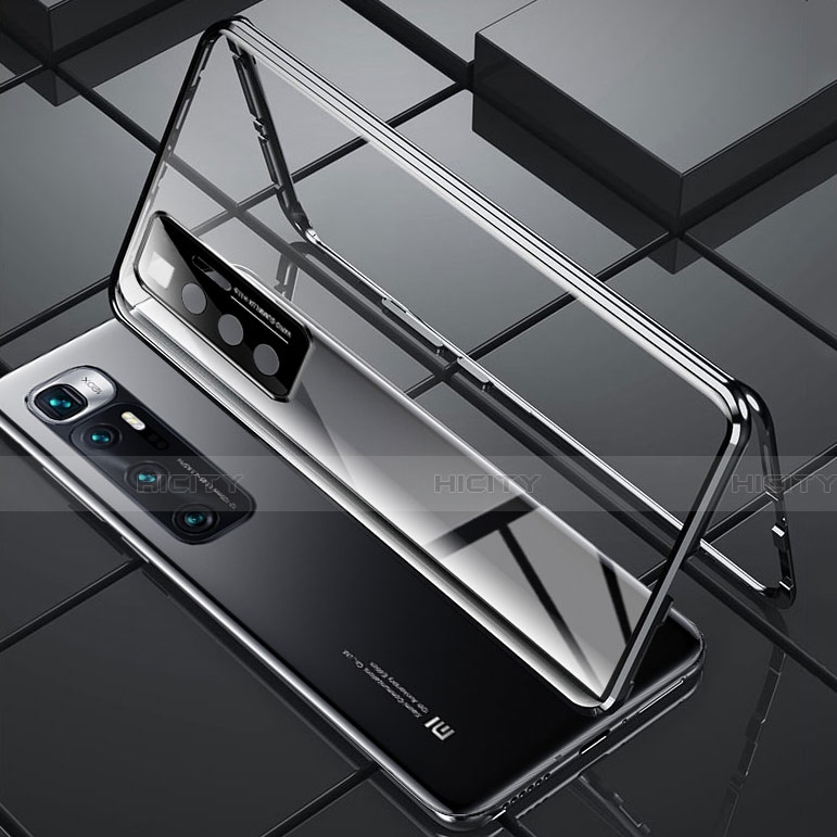 Handyhülle Hülle Luxus Aluminium Metall Rahmen Spiegel 360 Grad Ganzkörper Tasche M02 für Xiaomi Mi 10 Ultra groß