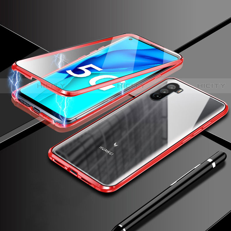 Handyhülle Hülle Luxus Aluminium Metall Rahmen Spiegel 360 Grad Ganzkörper Tasche M03 für Huawei Mate 40 Lite 5G groß