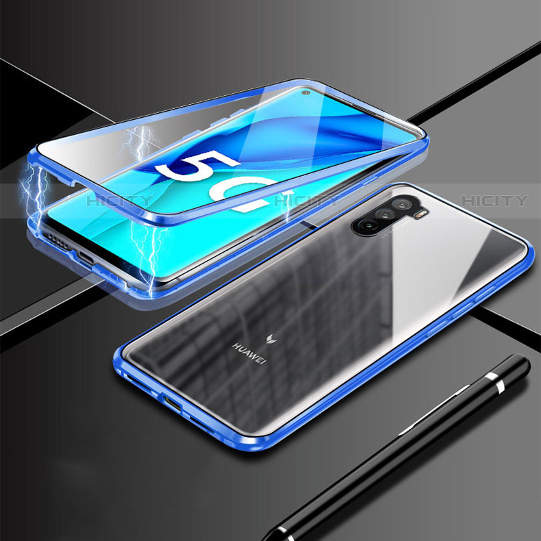 Handyhülle Hülle Luxus Aluminium Metall Rahmen Spiegel 360 Grad Ganzkörper Tasche M03 für Huawei Mate 40 Lite 5G