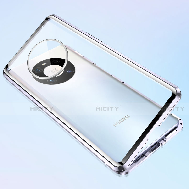 Handyhülle Hülle Luxus Aluminium Metall Rahmen Spiegel 360 Grad Ganzkörper Tasche M03 für Huawei Mate 40E Pro 4G