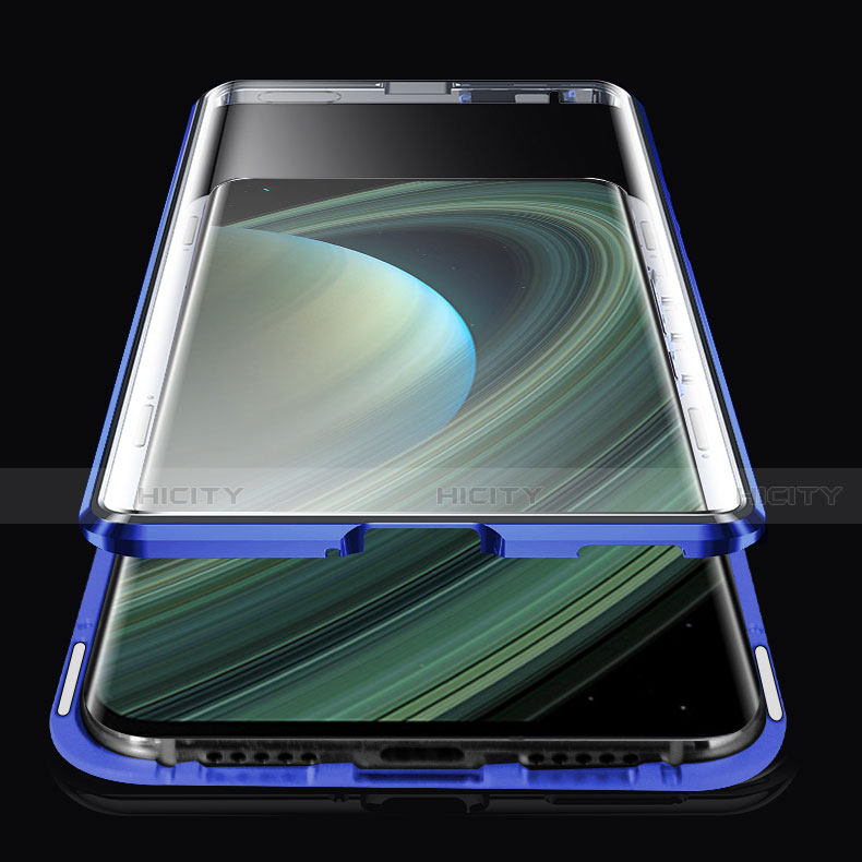 Handyhülle Hülle Luxus Aluminium Metall Rahmen Spiegel 360 Grad Ganzkörper Tasche M03 für Xiaomi Mi 10 Ultra groß