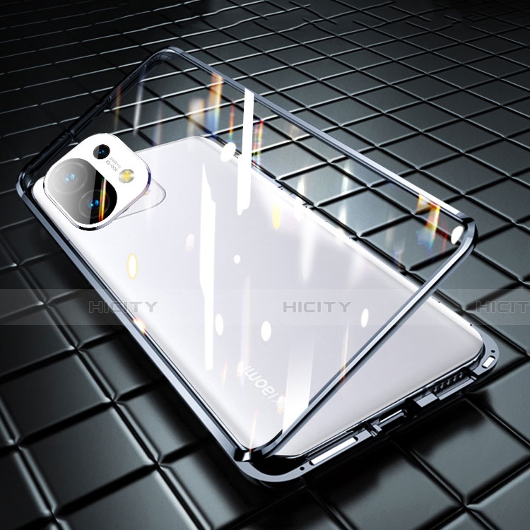 Handyhülle Hülle Luxus Aluminium Metall Rahmen Spiegel 360 Grad Ganzkörper Tasche M03 für Xiaomi Mi 11 5G