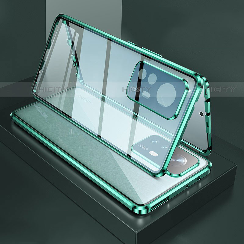 Handyhülle Hülle Luxus Aluminium Metall Rahmen Spiegel 360 Grad Ganzkörper Tasche M03 für Xiaomi Mi 12 Pro 5G