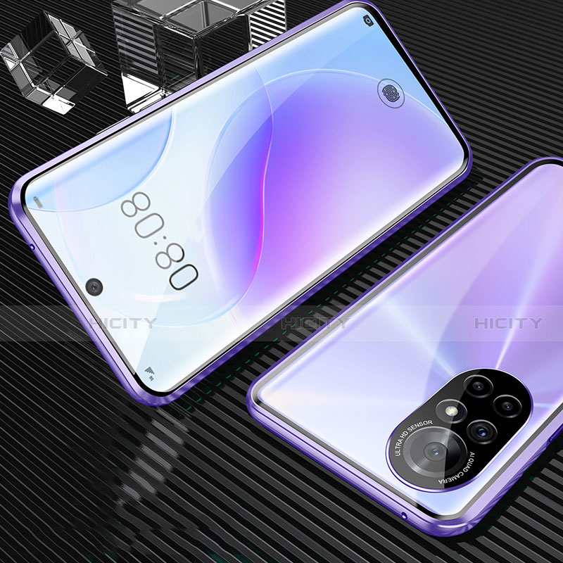 Handyhülle Hülle Luxus Aluminium Metall Rahmen Spiegel 360 Grad Ganzkörper Tasche M04 für Huawei Nova 8 5G groß