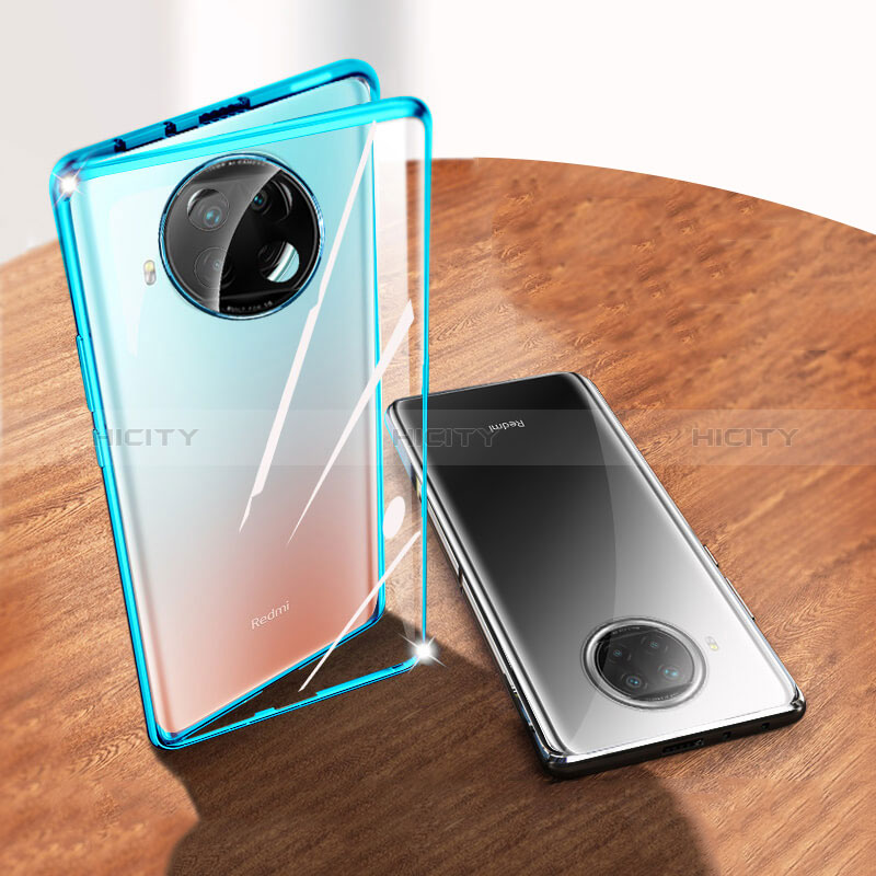 Handyhülle Hülle Luxus Aluminium Metall Rahmen Spiegel 360 Grad Ganzkörper Tasche P03 für Xiaomi Mi 10i 5G groß