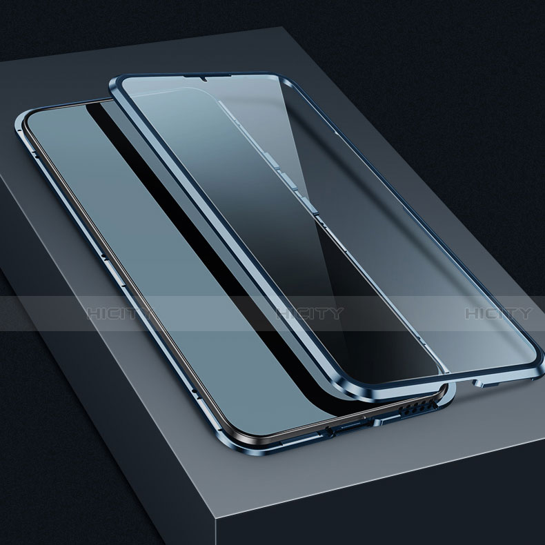 Handyhülle Hülle Luxus Aluminium Metall Rahmen Spiegel 360 Grad Ganzkörper Tasche T01 für Huawei Nova 8 SE 5G