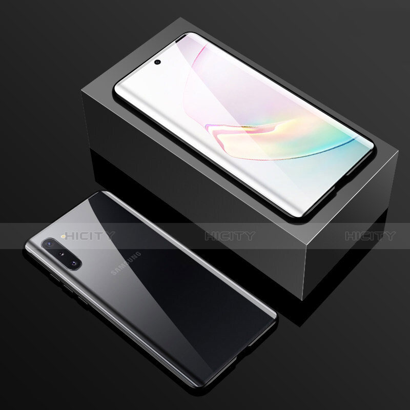 Handyhülle Hülle Luxus Aluminium Metall Rahmen Spiegel 360 Grad Ganzkörper Tasche T01 für Samsung Galaxy Note 10 5G groß
