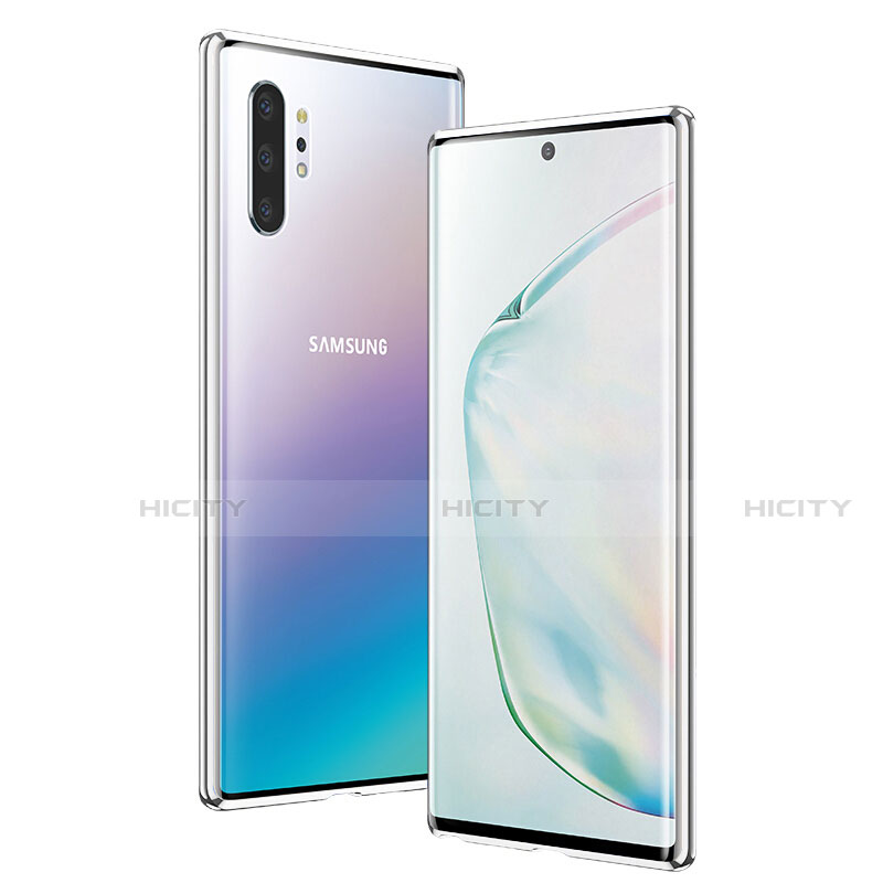 Handyhülle Hülle Luxus Aluminium Metall Rahmen Spiegel 360 Grad Ganzkörper Tasche T01 für Samsung Galaxy Note 10 Plus 5G groß