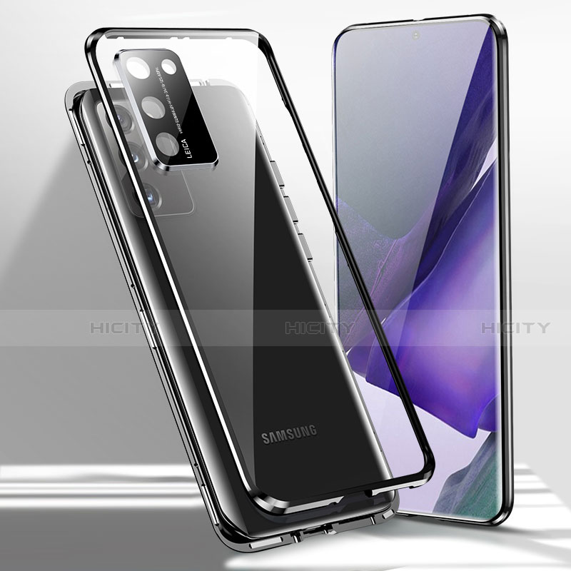 Handyhülle Hülle Luxus Aluminium Metall Rahmen Spiegel 360 Grad Ganzkörper Tasche T02 für Samsung Galaxy Note 20 5G