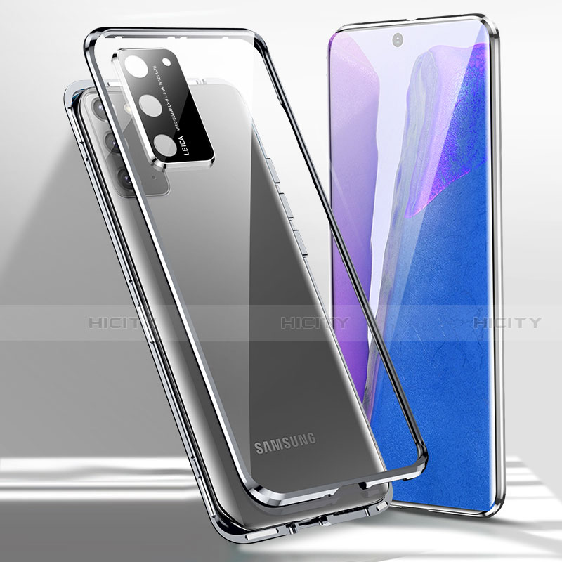 Handyhülle Hülle Luxus Aluminium Metall Rahmen Spiegel 360 Grad Ganzkörper Tasche T02 für Samsung Galaxy Note 20 5G