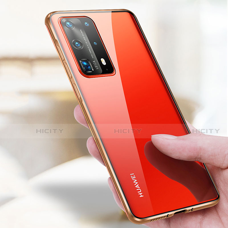 Handyhülle Hülle Luxus Aluminium Metall Rahmen Spiegel 360 Grad Ganzkörper Tasche T05 für Huawei P40 Pro+ Plus