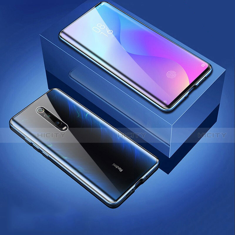 Handyhülle Hülle Luxus Aluminium Metall Rahmen Spiegel 360 Grad Ganzkörper Tasche T06 für Xiaomi Mi 9T Pro groß