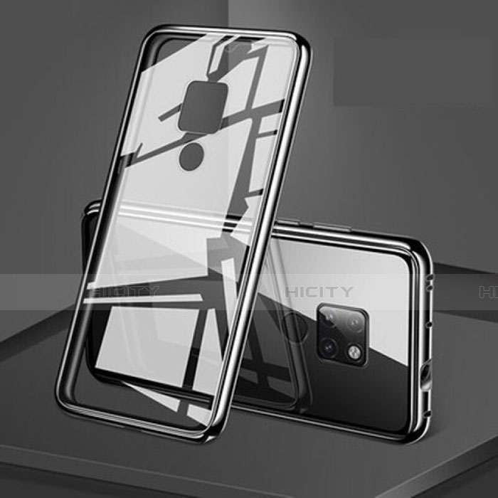 Handyhülle Hülle Luxus Aluminium Metall Rahmen Spiegel 360 Grad Ganzkörper Tasche T08 für Huawei Mate 20 X 5G