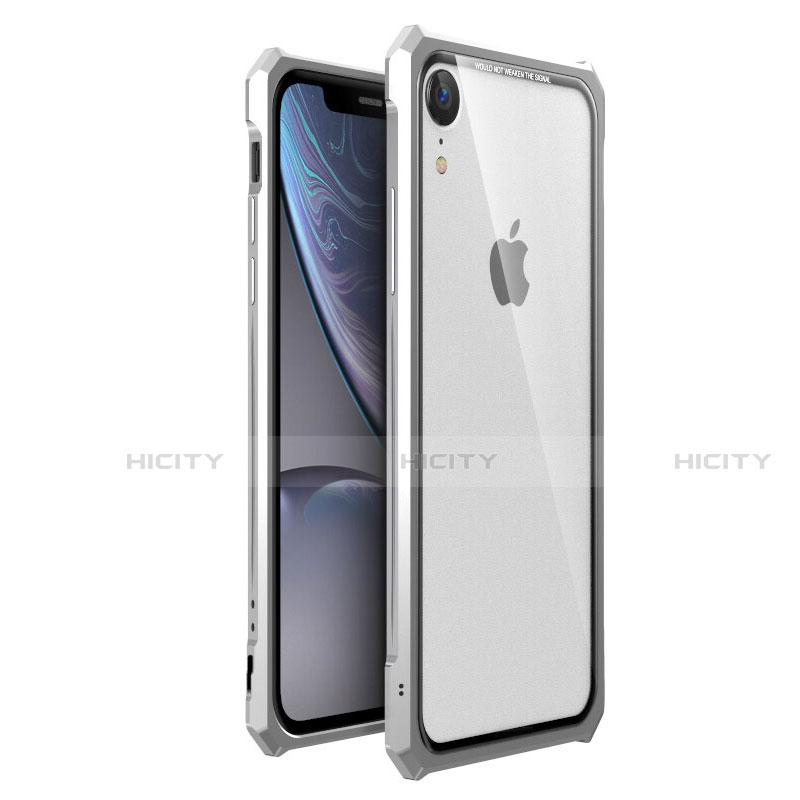 Handyhülle Hülle Luxus Aluminium Metall Rahmen Spiegel 360 Grad Tasche für Apple iPhone XR
