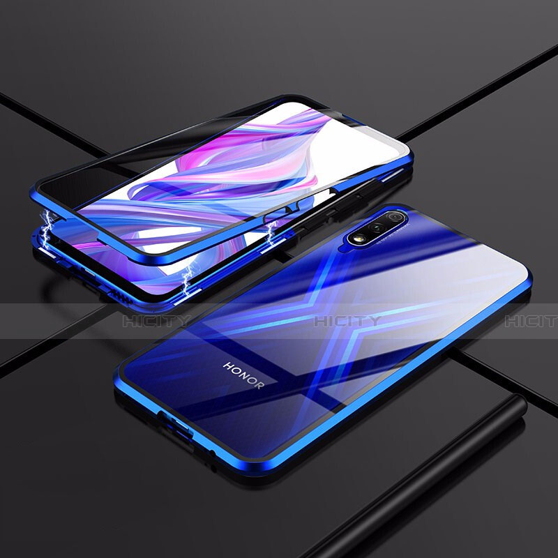 Handyhülle Hülle Luxus Aluminium Metall Rahmen Spiegel 360 Grad Tasche für Huawei Honor 9X