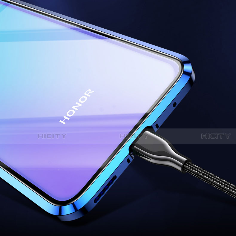 Handyhülle Hülle Luxus Aluminium Metall Rahmen Spiegel 360 Grad Tasche für Huawei Honor V30 Pro 5G groß