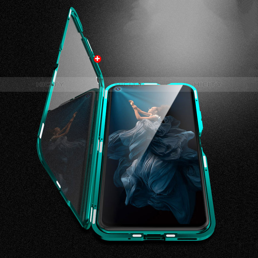 Handyhülle Hülle Luxus Aluminium Metall Rahmen Spiegel 360 Grad Tasche für Huawei Nova 5T groß