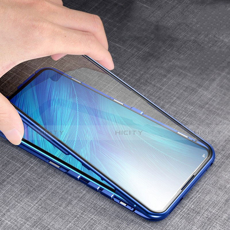 Handyhülle Hülle Luxus Aluminium Metall Rahmen Spiegel 360 Grad Tasche für Huawei P20 Lite (2019) groß