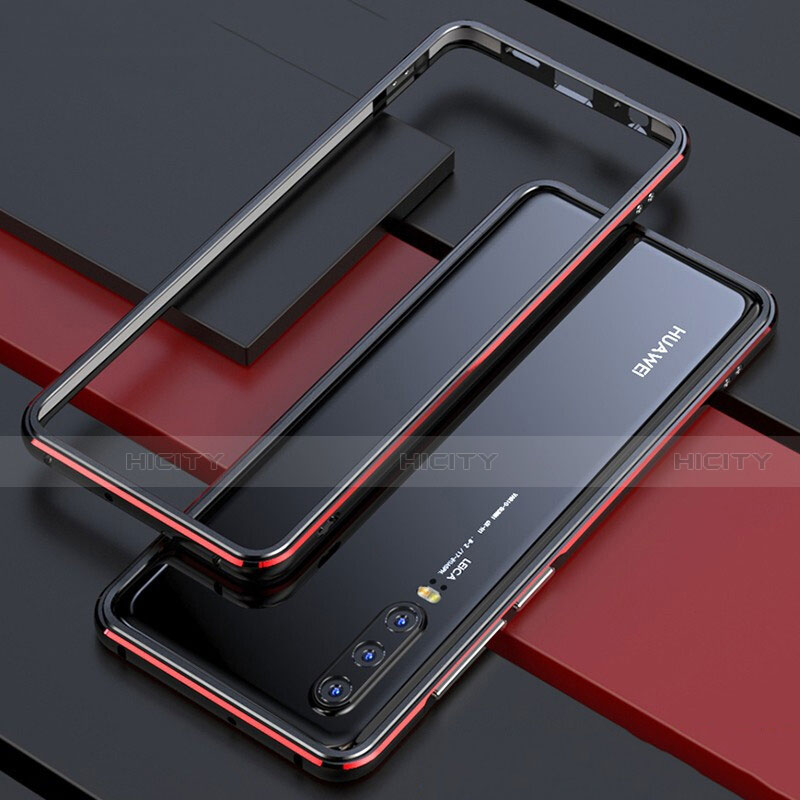 Handyhülle Hülle Luxus Aluminium Metall Rahmen Spiegel 360 Grad Tasche für Huawei P30 groß