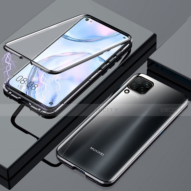 Handyhülle Hülle Luxus Aluminium Metall Rahmen Spiegel 360 Grad Tasche für Huawei P40 Lite