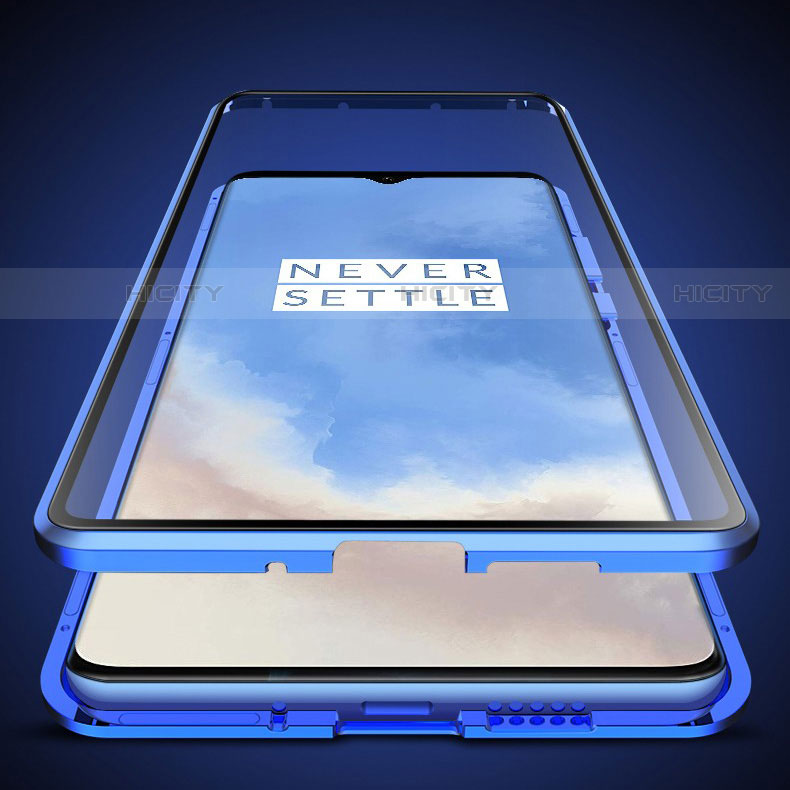Handyhülle Hülle Luxus Aluminium Metall Rahmen Spiegel 360 Grad Tasche für OnePlus 7T