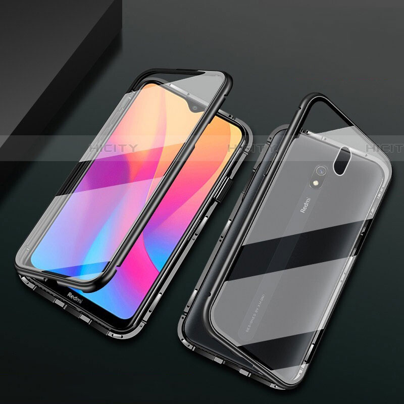 Handyhülle Hülle Luxus Aluminium Metall Rahmen Spiegel 360 Grad Tasche für Xiaomi Redmi 8A groß