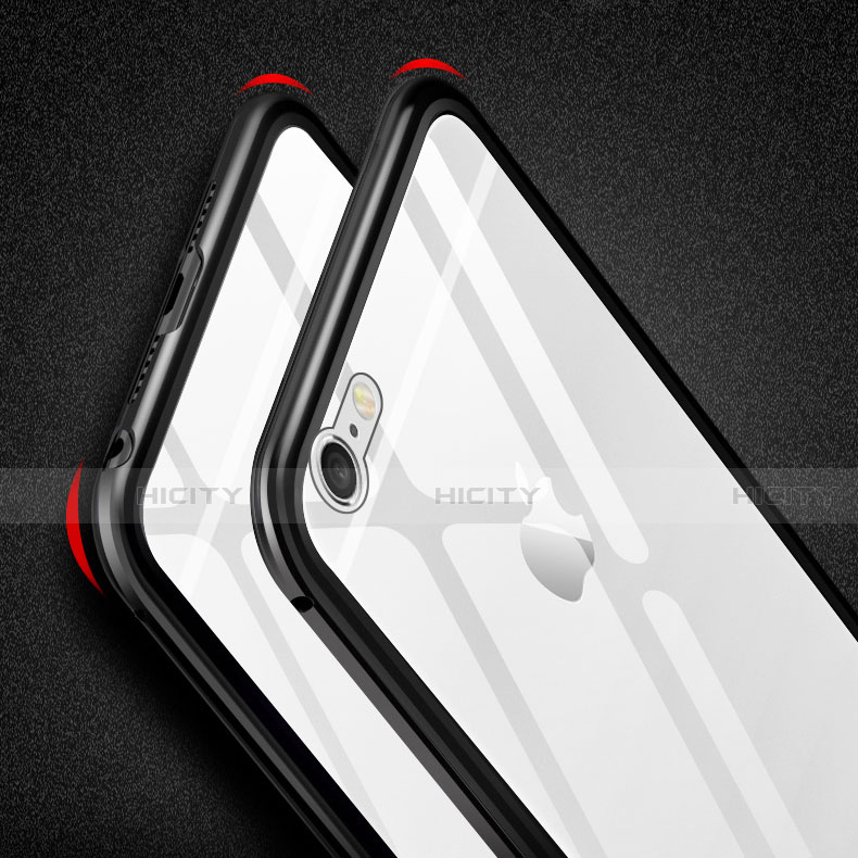 Handyhülle Hülle Luxus Aluminium Metall Rahmen Spiegel 360 Grad Tasche M01 für Apple iPhone 6 Plus