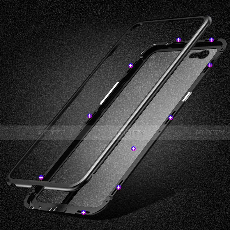 Handyhülle Hülle Luxus Aluminium Metall Rahmen Spiegel 360 Grad Tasche M01 für Apple iPhone 6S groß