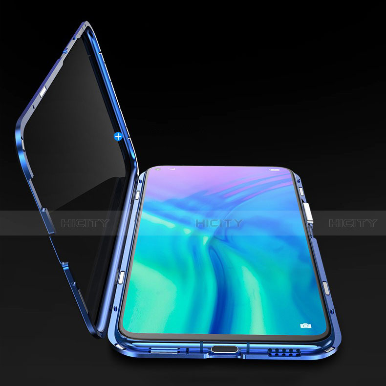 Handyhülle Hülle Luxus Aluminium Metall Rahmen Spiegel 360 Grad Tasche M01 für Huawei Honor 20 groß