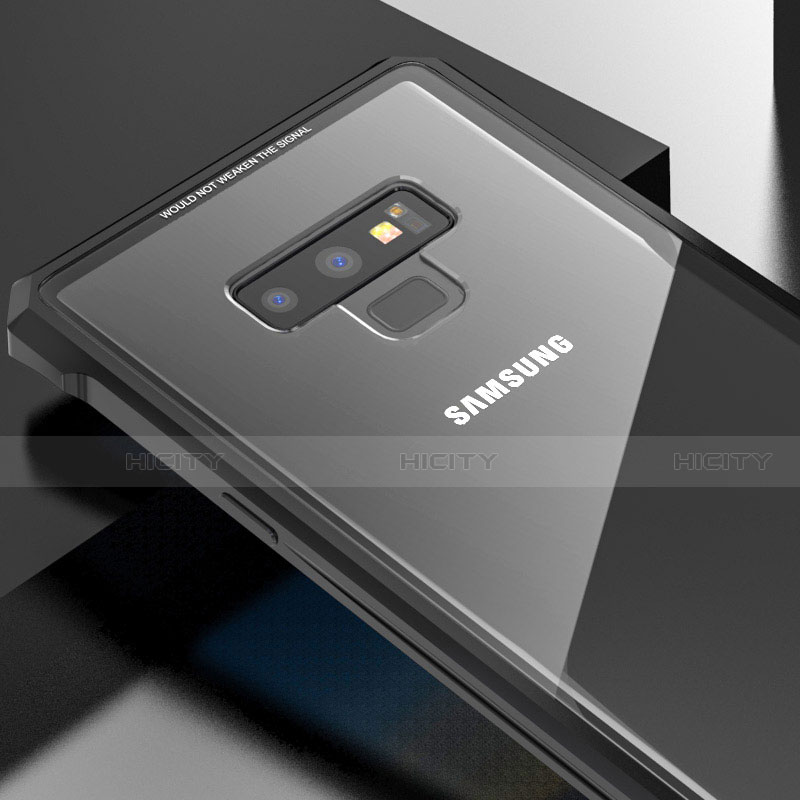 Handyhülle Hülle Luxus Aluminium Metall Rahmen Spiegel 360 Grad Tasche M01 für Samsung Galaxy Note 9