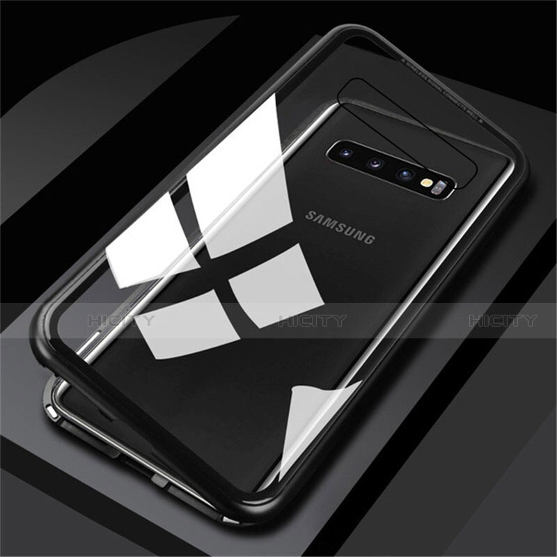 Handyhülle Hülle Luxus Aluminium Metall Rahmen Spiegel 360 Grad Tasche M01 für Samsung Galaxy S10 5G groß