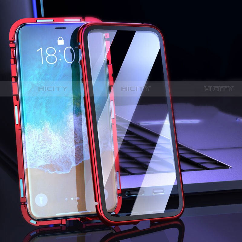 Handyhülle Hülle Luxus Aluminium Metall Rahmen Spiegel 360 Grad Tasche M02 für Apple iPhone 11 Pro Max