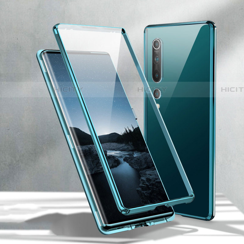 Handyhülle Hülle Luxus Aluminium Metall Rahmen Spiegel 360 Grad Tasche M02 für Xiaomi Mi 10