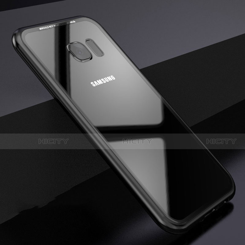 Handyhülle Hülle Luxus Aluminium Metall Rahmen Spiegel 360 Grad Tasche M03 für Samsung Galaxy S8 groß