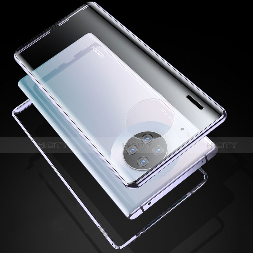 Handyhülle Hülle Luxus Aluminium Metall Rahmen Spiegel 360 Grad Tasche M04 für Huawei Mate 30 Pro 5G