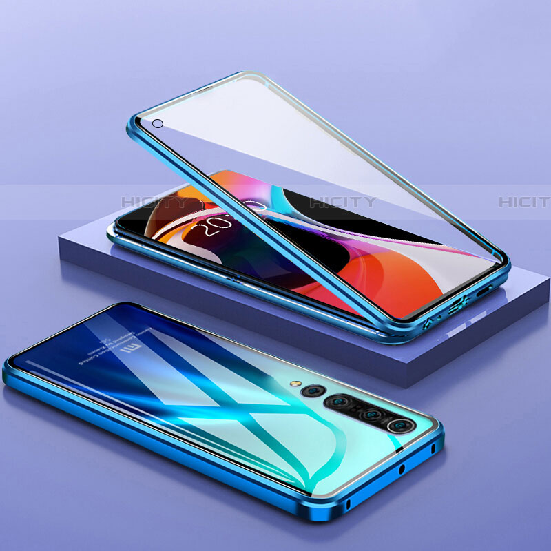 Handyhülle Hülle Luxus Aluminium Metall Rahmen Spiegel 360 Grad Tasche M04 für Xiaomi Mi 10 groß