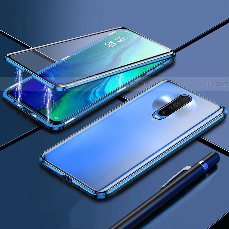 Handyhülle Hülle Luxus Aluminium Metall Rahmen Spiegel 360 Grad Tasche M04 für Xiaomi Poco X2 groß