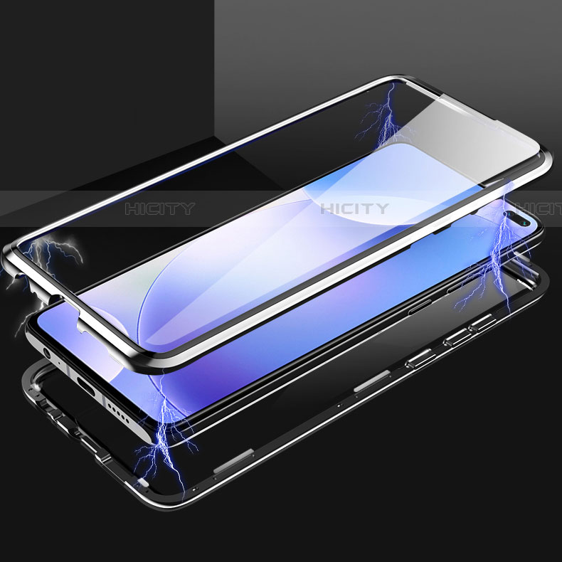 Handyhülle Hülle Luxus Aluminium Metall Rahmen Spiegel 360 Grad Tasche M05 für Xiaomi Redmi K30 5G