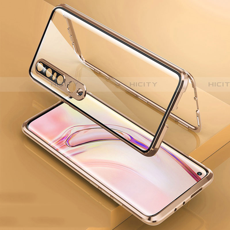 Handyhülle Hülle Luxus Aluminium Metall Rahmen Spiegel 360 Grad Tasche M06 für Xiaomi Mi 10 Pro
