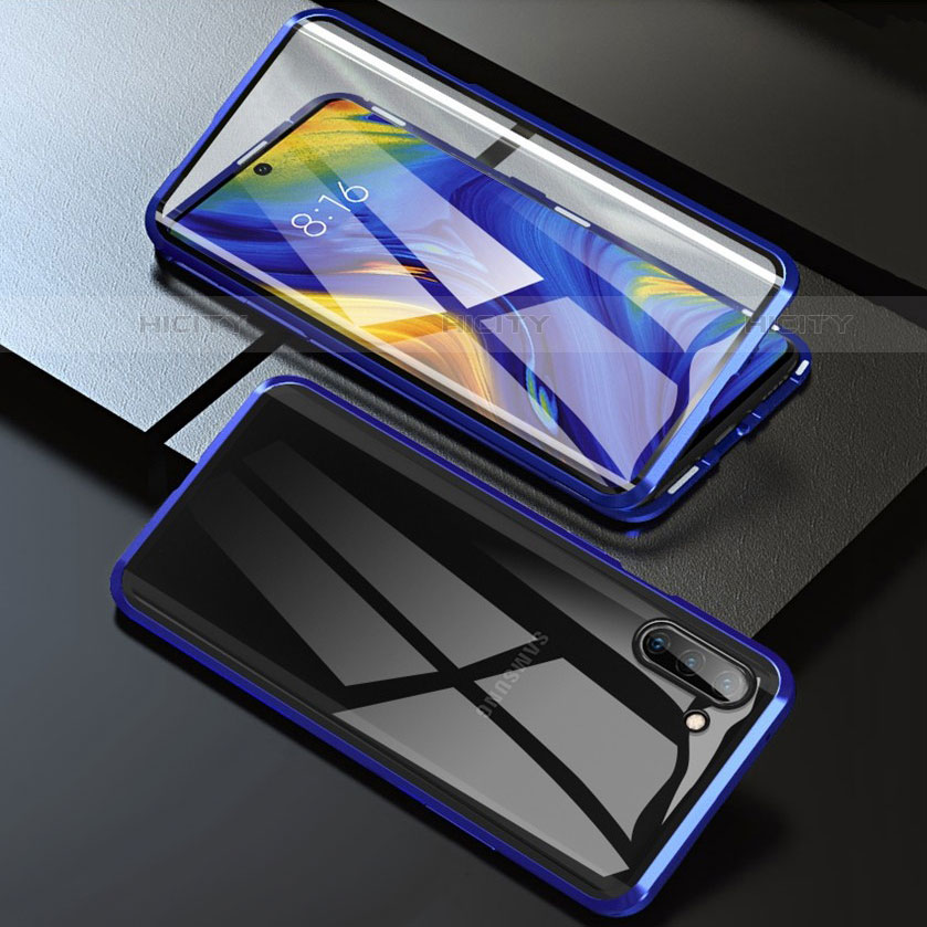 Handyhülle Hülle Luxus Aluminium Metall Rahmen Spiegel 360 Grad Tasche M07 für Samsung Galaxy Note 10 groß
