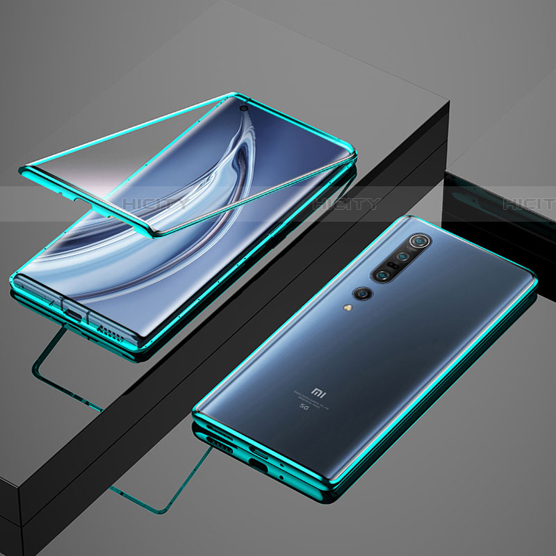 Handyhülle Hülle Luxus Aluminium Metall Rahmen Spiegel 360 Grad Tasche M07 für Xiaomi Mi 10 Pro