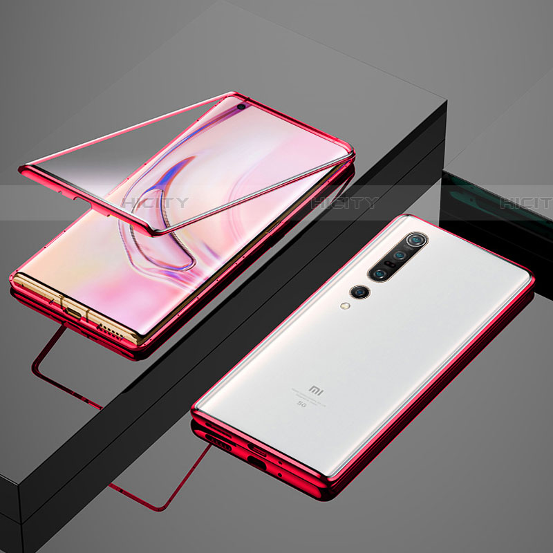 Handyhülle Hülle Luxus Aluminium Metall Rahmen Spiegel 360 Grad Tasche M07 für Xiaomi Mi 10 Pro