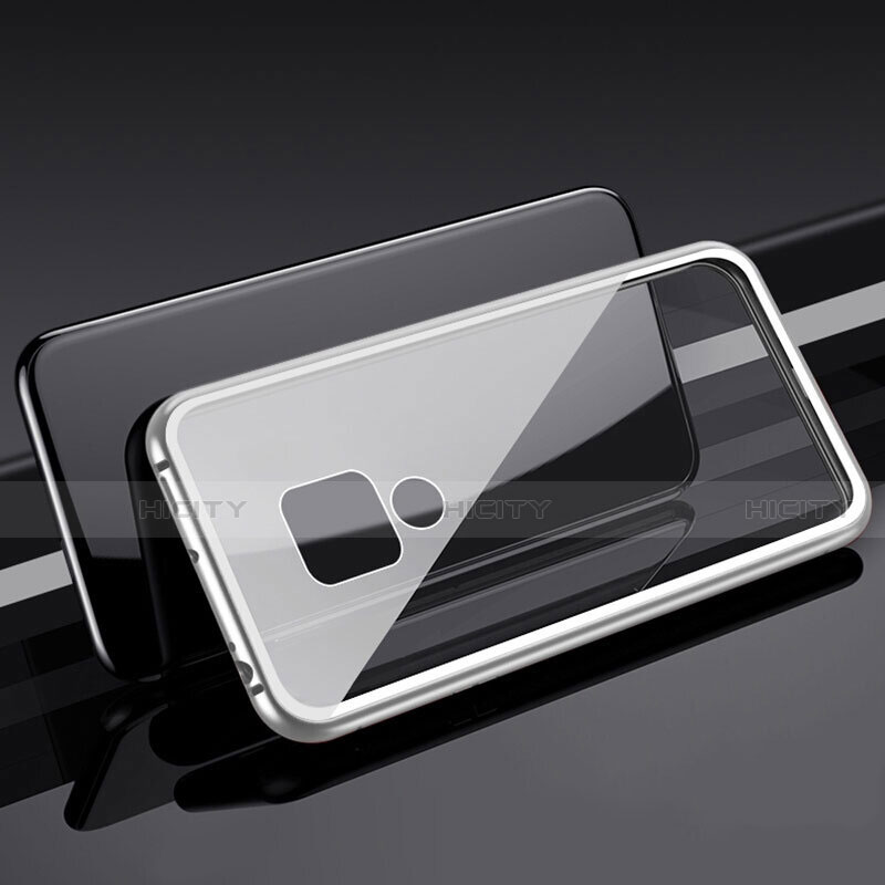 Handyhülle Hülle Luxus Aluminium Metall Rahmen Spiegel 360 Grad Tasche T01 für Huawei Mate 20 groß