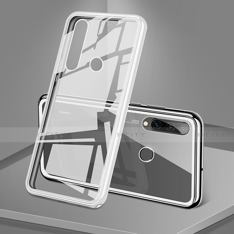 Handyhülle Hülle Luxus Aluminium Metall Rahmen Spiegel 360 Grad Tasche T02 für Huawei P30 Lite New Edition