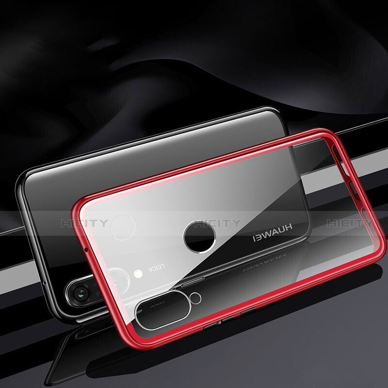 Handyhülle Hülle Luxus Aluminium Metall Rahmen Spiegel 360 Grad Tasche T04 für Huawei P30 Lite groß