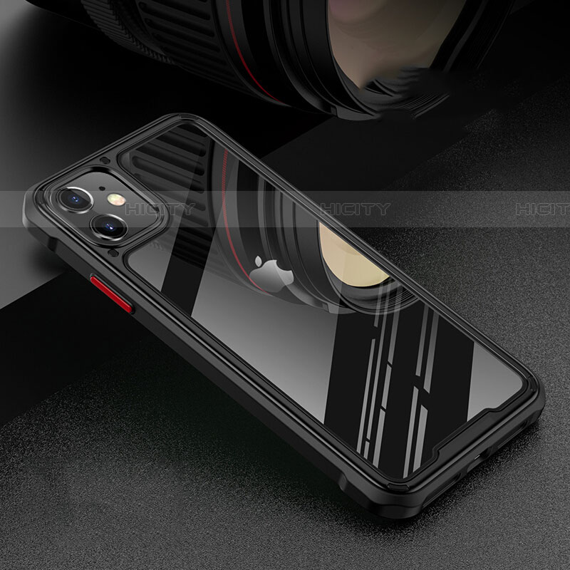 Handyhülle Hülle Luxus Aluminium Metall Rahmen Spiegel 360 Grad Tasche T05 für Apple iPhone 11 groß
