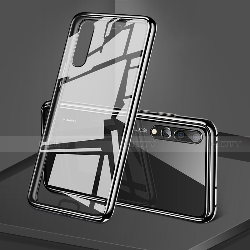 Handyhülle Hülle Luxus Aluminium Metall Rahmen Spiegel 360 Grad Tasche T05 für Huawei P20 Pro