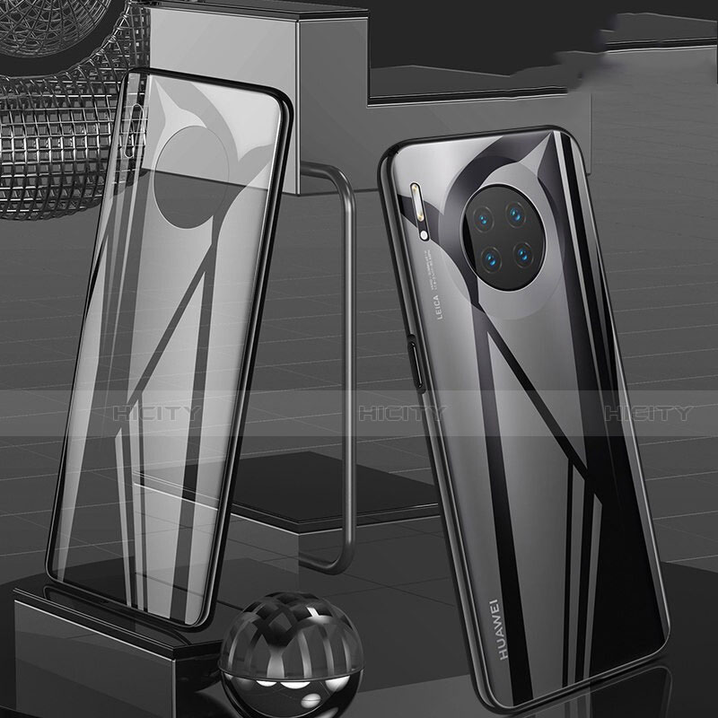 Handyhülle Hülle Luxus Aluminium Metall Rahmen Spiegel 360 Grad Tasche T06 für Huawei Mate 30 Pro 5G